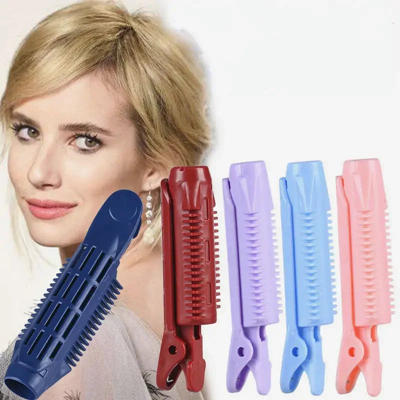 4Pcs/Set Hair Curler Clips Volumizing Hair Root Clips No Damage Hair Curler Hair Styler DIY Tool Salon Hair Styling Tools