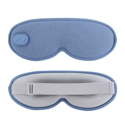 Electric Graphene Hot Compress Massage Eye Mask 5 Vibration Modes 3-Level Heated Eye Massager Relief Fatigue Sleep Mask